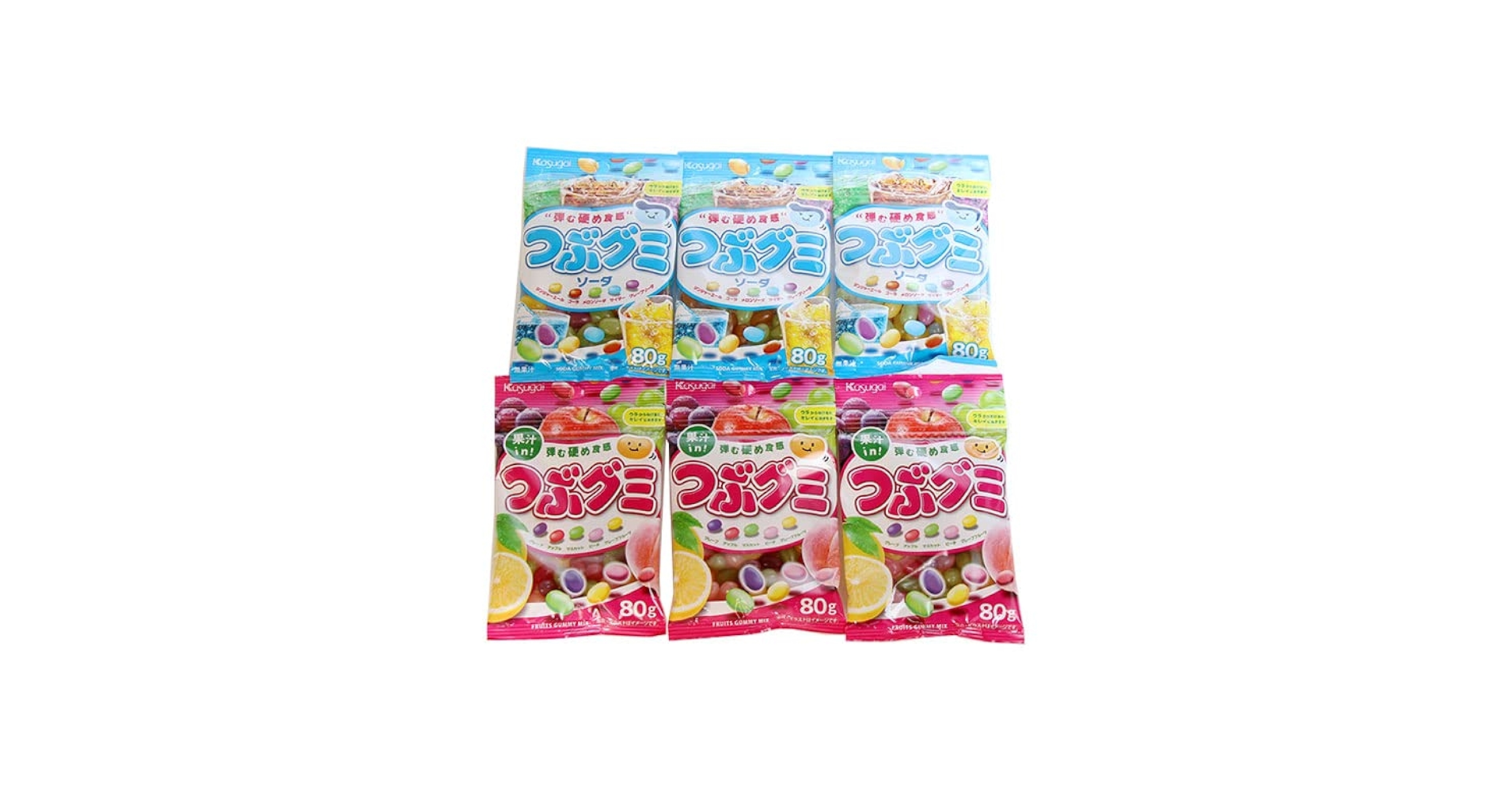 Amazon | 春日井製菓 つぶグミ 食べ比べセット(2種・計6コ